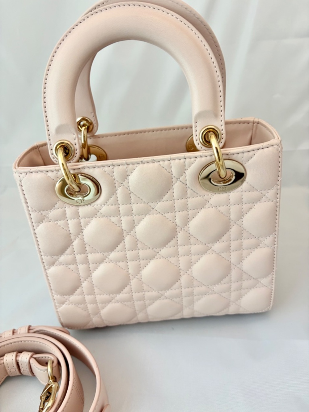 ABC Small Christian Dior Pink Lambskin Bag – Authentic Luxury Icon - Picture 7 of 17